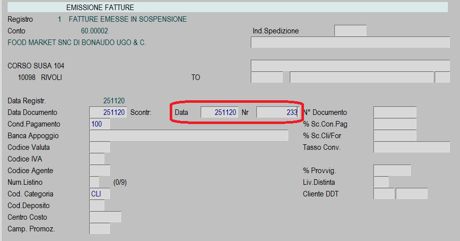 data emissione fatture